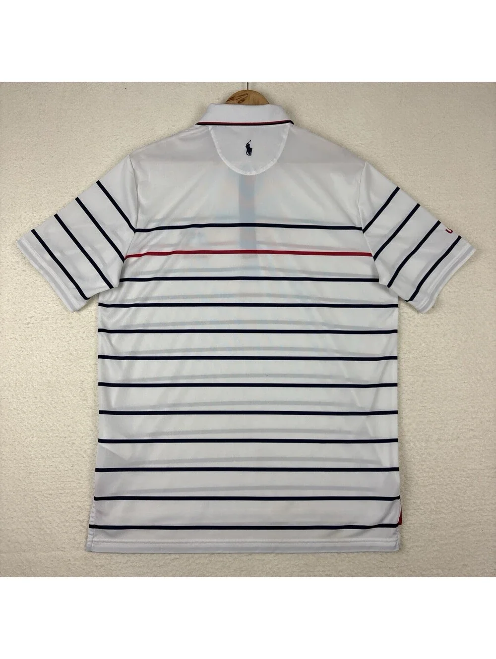 US Open Collection by Ralph Lauren Polo Shirt Mens L Striped Pebble Beach 2019